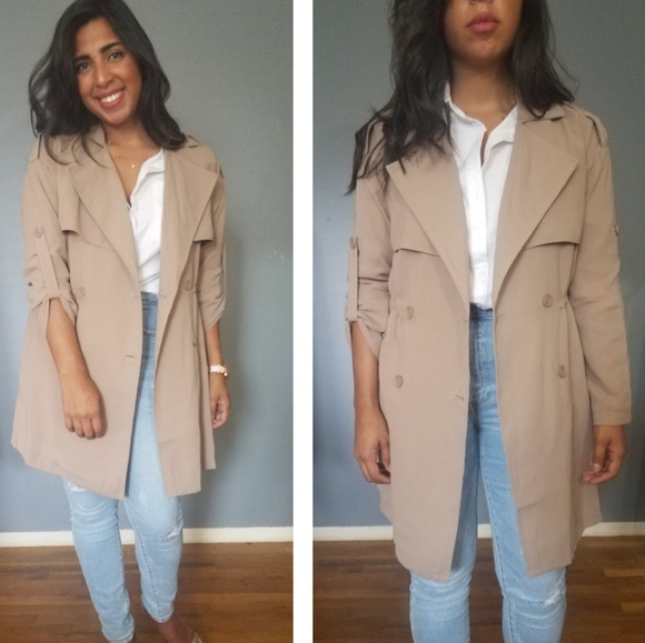 Jackets & Blazers - PARDON MY TRENCH JACKET IN TAUPE